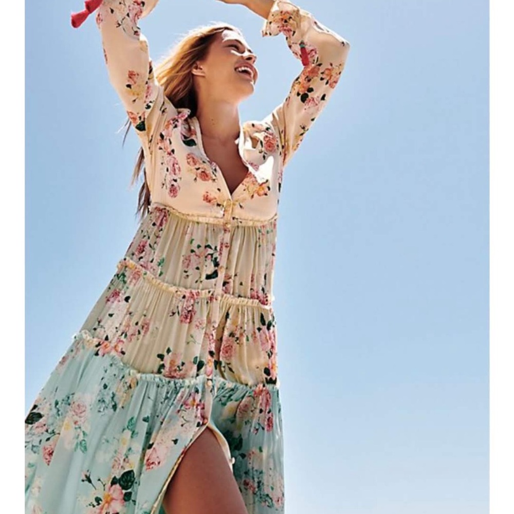 FP Mixed Floral Maxi Dress